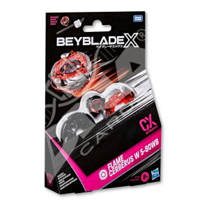 Hasbro Beyblade X – Starter Pack Top and Launcher: Flame Cerberus W 5-80WB